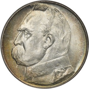 Piłsudski, 10 złotych 1939 - NGC MS63