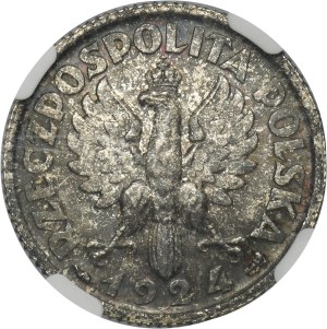 Kobieta i kłosy, 1 złoty Paryż 1924 - NGC MS62