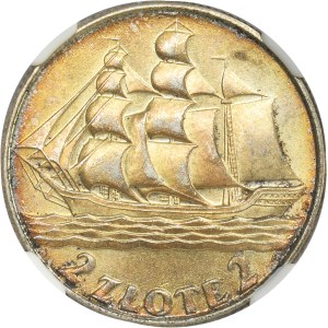 Żaglowiec, 2 złote 1936 - NGC MS62