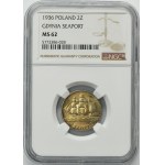 Żaglowiec, 2 złote 1936 - NGC MS62