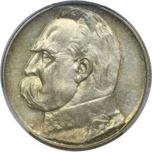 Piłsudski, 5 złotych 1935 - PCGS MS62