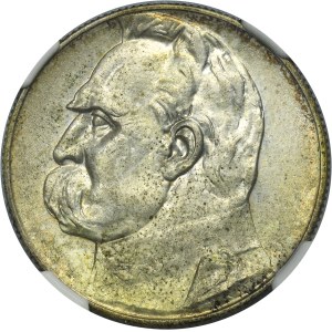 Piłsudski, 5 złotych 1936 - NGC MS61