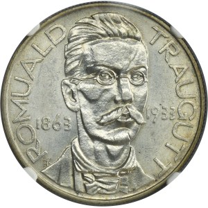 Traugutt, 10 złotych 1933 - NGC MS62