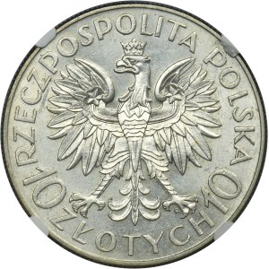 Traugutt, 10 złotych 1933 - NGC MS62