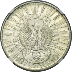 Piłsudski Strzelecki, 10 złotych 1934 - NGC MS61
