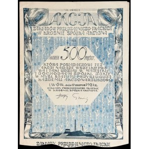 Zakłady Przędzalniczo-Tkackie w Krośnie S.A., 500 mkp 1921, Emisja I
