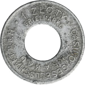 General Government, Casino token in Krakau, 1 zloty