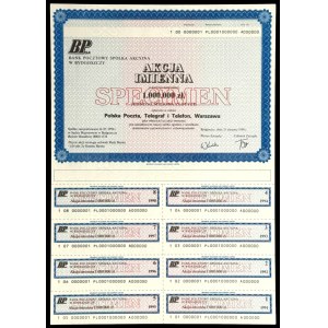 Bank Pocztowy S.A. w Bydgoszczy, 1.000.000 zł 1990 - SPECIMEN