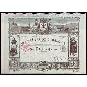 Houilleres de Dombrowa, 1 udział, 1909