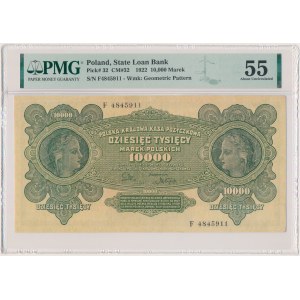 10.000 marek 1922 - F - PMG 55