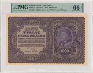 1,000 marks 1919 - 1st Series AU - PMG 66 EPQ