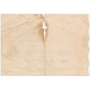 Sosnowice, Bank Handlowy, Towarzystwo Przemysłowo-Górnicze Hr. Renard, Sielce, kwit na 1 rubel 1914