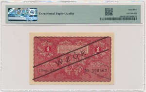 1 marka 1919 - WZÓR - I Serja GH - PMG 65 EPQ - NIENOTOWANY