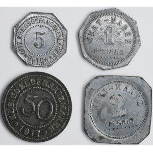 Set, Poland, Tuchel, Bütow and Hammerstein, Notgeld (4 pcs.)