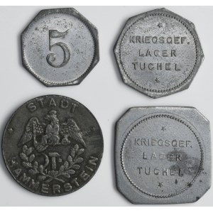 Set, Poland, Tuchel, Bütow and Hammerstein, Notgeld (4 pcs.)
