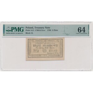 4 złote 1794 (1)(L) - PMG 64