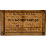 Sopot, Sparkasse der Stadt, 105 Goldpfennige 1923 - niekasowany