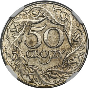 Generalna Gubernia, 50 groszy 1938 - NGC MS61 - ŻELAZO