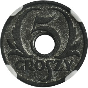 German Occupation, 5 groschen 1939 - NGC MS63