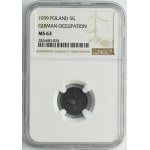 German Occupation, 5 groschen 1939 - NGC MS63