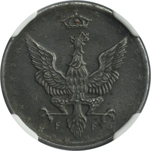 Polish Kingdom, 10 pfennig 1918 - NGC MS62