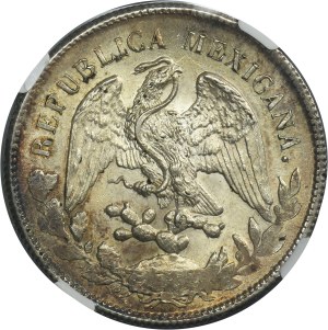 Mexique, 1 Peso Zacatecas 1899 Zs - NGC MS64