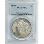 USA, 1 Dollar San Francisco 1878 S - Morgan - PCGS MS63