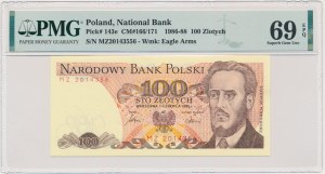 100 gold 1986 - MZ - PMG 69 EPQ