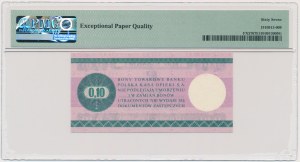 Pewex, 10 centów 1979 - HB - mały - PMG 67 EPQ