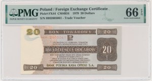 Pewex, $20 1979 - HH - PMG 66 EPQ
