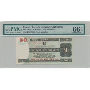Pewex, 50 dolarów 1979 - HJ - PMG 66 EPQ