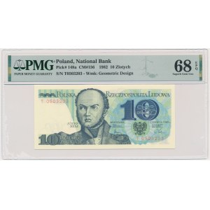 10 złotych 1982 - T - PMG 68 EPQ