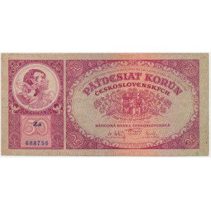 Czecholovakia, 50 Korun 1929 - Za -