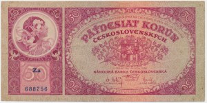 Czecholovakia, 50 Korun 1929 - Za -