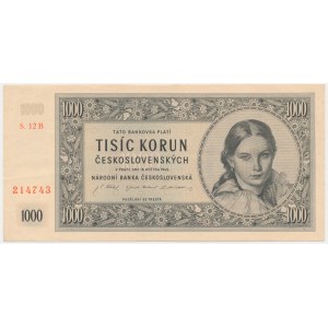 Czechoslovakia, 1.000 Korun 1945