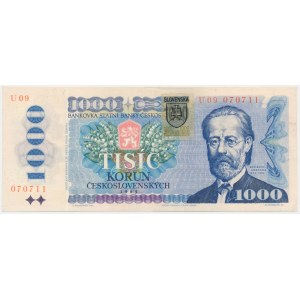 Słowacja, 1.000 koron 1985 - ze znaczkiem -
