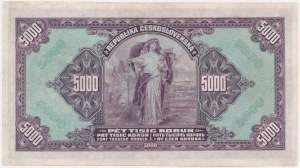 Czechoslovakia, 5.000 Korun 1920 - RARE -