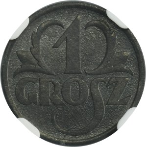 German Occupation, 1 groschen 1939 - NGC MS63