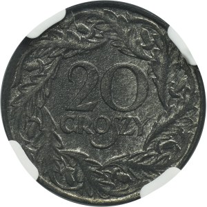 German Occupation, 20 groschen 1923 - NGC MS63