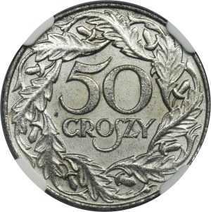 German Occupation, 50 groschen 1938 - NGC MS62