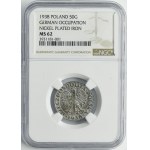 German Occupation, 50 groschen 1938 - NGC MS62