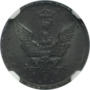 Polish Kingdom, 5 pfennig 1918 - NGC MS65
