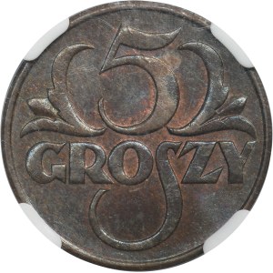 5 groszy 1931 - NGC MS64 BN