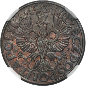 5 groszy 1931 - NGC MS64 BN