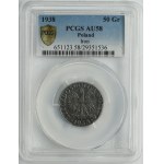 German Occupation, 50 groschen 1938 - PCGS AU58 - IRON