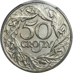 German Occupation, 50 groschen 1938 - PCGS MS62 - nickel