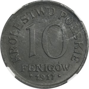 Kingdom of Poland, 10 pfennig 1917 - NGC MS64