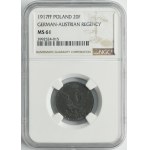 Królestwo Polskie, 20 fenigów 1917 - NGC MS61