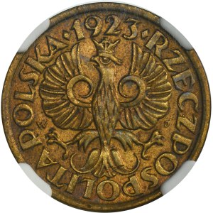 5 groszy 1923 Mosiądz - NGC MS62