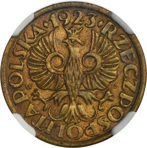 5 groszy 1923 Mosiądz - NGC MS62